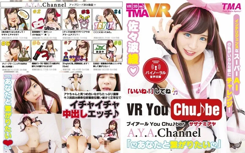 【VR】上から見つめる愛！バーチャルYouTuberの豊満な果実を満喫