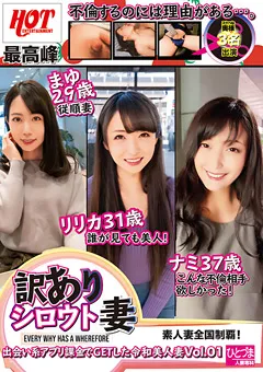 【HOT ENTERTAINMENT】訳ありシロウト妻 Vol.01 【HEZ-182】